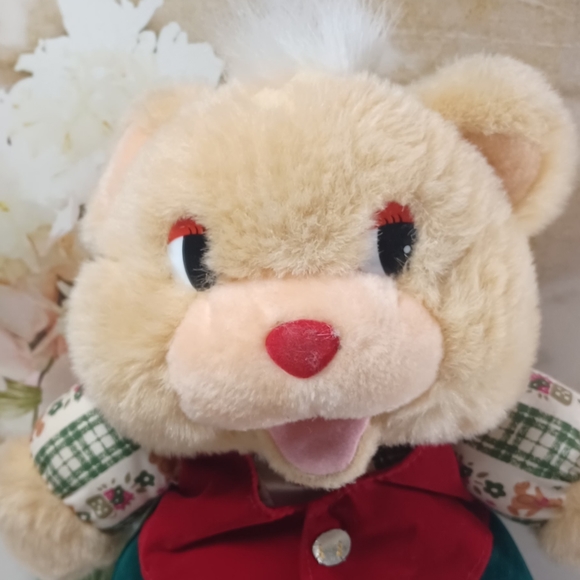 Great American fun Christmas plush teddy bear singing Jingle Bell tested work v - Picture 1 of 8